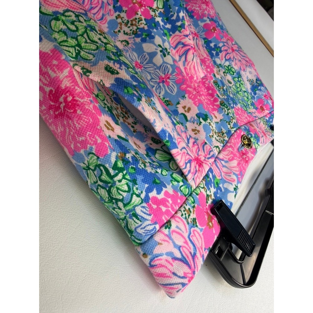 Lilly Pulitzer Buttercup Knit Short Women 6 Multi Lil Soiree All Day Scallop Hem - Picture 6 of 13